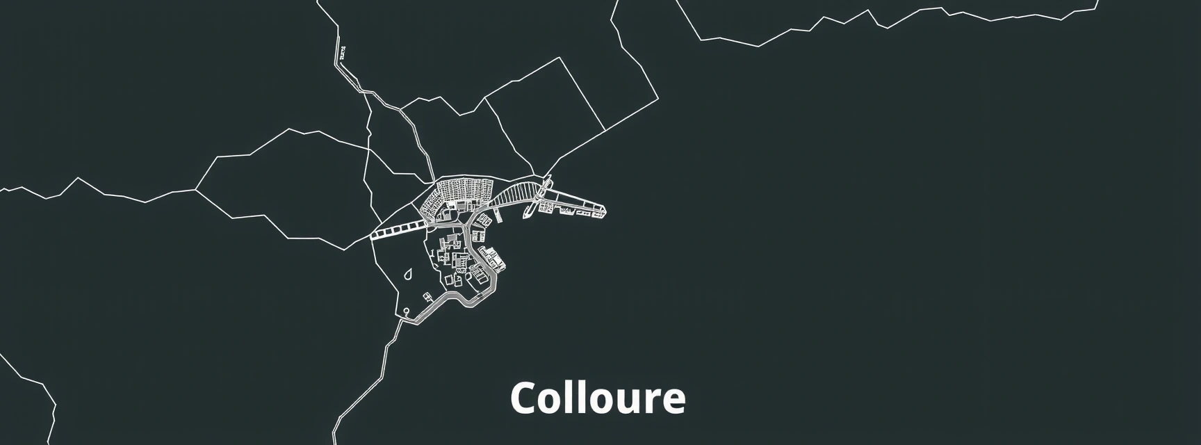 Carte minimaliste Collioure